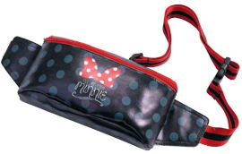 Disney פאוץ' שחור מנוקד עם תא אחד