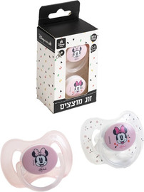 Ync זוג מוצצים מידה 0-6M דגמי דיסני DISNEY