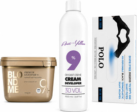 Octan Pearl מארז חמצן 9% סגול ואבקת הבהרה OCTAN