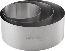 Cutterpeeler 3 טבעות אפייה נירוסטה CutterPeeler