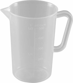 Cutterpeeler כד מדידה פלסטיק 0.5 ל Cutterpeeler