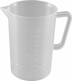 Cutterpeeler כד מדידה פלסטיק 1 ל Cutterpeeler