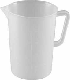 Cutterpeeler כד מדידה פלסטיק 2 ל Cutterpeeler