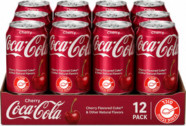 קוקה קולה Coca Cola Cherry - קוקה קולה דובדבן מארז 12 פחיות
