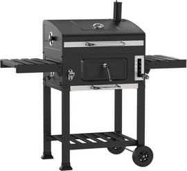Australia Chef גריל פחמים/מעשנה עם רשת מתרוממת SmokeMaster