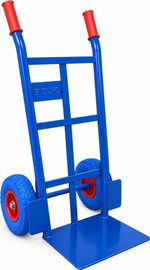 ENDURO עגלת שקים רחבה מתכת מחוזקת עם גלגלי PU מלאים