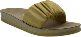 Lady Comfort כפכפי נוחות טבעוניות איכותיות לנשים דוגמאת כיווצים ליידי קומפורט צבע צהוב 36-41 Lady Comfort NU71-93