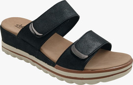 Lady Comfort כפכף נוח ואיכותי לנשים בצבע שחור סקוצ'ים ליידי קומפורט 36-42 Lady Comfort