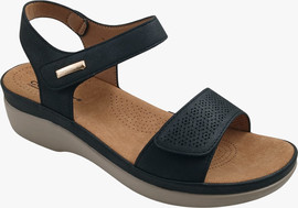 Lady Comfort סנדל נוח ואיכותי לנשים בצבע שחור סקוצ'ים ליידי קומפורט 36-42 Lady Comfort