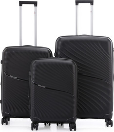 Swiss Voyager סט מזוודות קשיחות בלתי שבירות 3 יח' Swiss Voyager New York 28/24/20 בצבע שחור