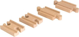 Brio חבילת פסי רכבת מעץ מיני 4 חלקים