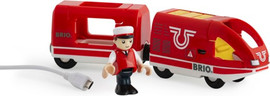 Brio רכבת מסע עם סוללה נטענת ע"י USB