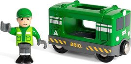 Brio סט 2 חלקים של קרון משא עם נהג