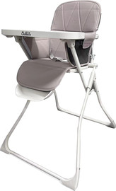 BABY Queenix כיסא אוכל מתקפל דגם תבל צבע לבן-אפור