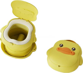 BABY Queenix סיר גמילה מתקפל ונייד לנשיאה דגם אפרוח