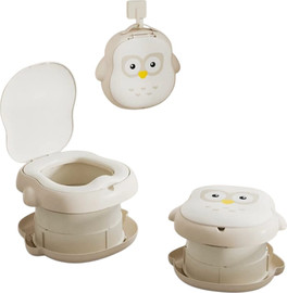 BABY Queenix סיר גמילה מתקפל ונייד לנשיאה דגם ינשוף