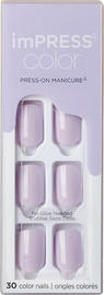 ImPRESS ציפורניים מרובע עגול להדבקה בצבע סגול - Picture Purplect