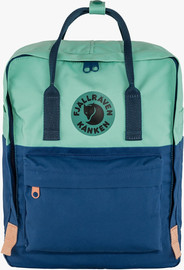 KANKEN Fjallraven Kanken Art Mini -תיק גב קנקן מיני בהדפס אומנותי בצבע ים/שמיים