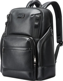 Camel Mountain תיק גב Aerion Elite 25L למחשב 16 אינץ' מעור אמיתי מבית כאמל מאונטין - שחור