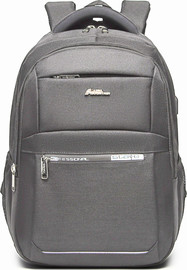 Camel Mountain תיק גב Rocco™ Pro למחשב 15.6 אינץ' עם יציאת USB - אפור