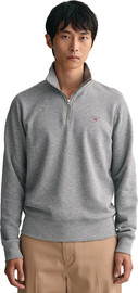 GANT סווטשרט Gant לגברים דגם Original Half-Zip