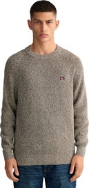GANT סוודר Gant לגברים דגם Twisted Cotton Crew Neck