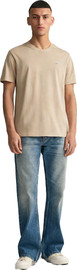 GANT טי שירט Gant לגברים צווארון וי גזרת Slim Fit