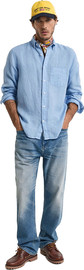 GANT חולצה מכופתרת מפשתן Gant לגברים גזרת Slim Fit