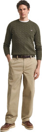GANT סוודר Gant לגברים דגם Cable Knit