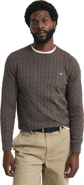 GANT סוודר Gant לגברים דגם Cable Knit