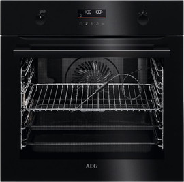 AEG תנור בנוי פירוליטי - 71 ליטר AEG א.א.ג. BPE255636B SteamBake Pyroluxe Plus שחור