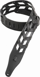 LEVY'S רצועה לגיטרה מעור חצים M17V-BLK