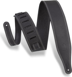 LEVY'S רצועה לגיטרה "2.5 M17BDS-BLK Pull-up Leather