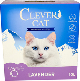 Joybox קלבר קט Clever Cat חול לחתולים מתגבש בניחוח לבנדר מרענן בתוספת פחם פעיל – 10 ליטר