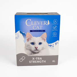 Joybox קלבר קט Clever Cat חול לחתולים מתגבש חזק במיוחד בתוספת פחם פעיל – 6 ליטר