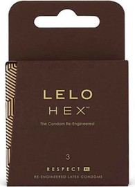 Lelo Hex Respect XL קנדומים גדולים באריזה 3 יח'