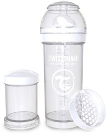 TWISTSHAKE בקבוק לתינוק 260 מ"ל לבן