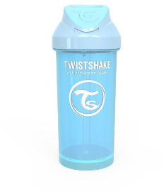 TWISTSHAKE כוס עם קש 6M+ כחול פסטל