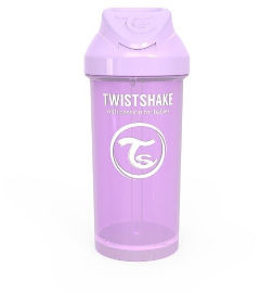 TWISTSHAKE כוס עם קש 6M+ סגול פסטל