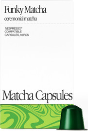 Funky Matcha קפסולות מאצ'ה תה ירוק תואם Nespresso®