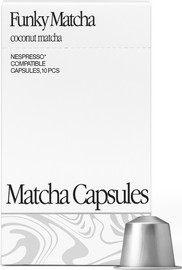 Funky Matcha קפסולות מאצ'ה בטעם קוקוס תואם Nespresso®