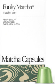 Funky Matcha קפסולות מאצ'ה בטעם לאטה תואם Nespresso®