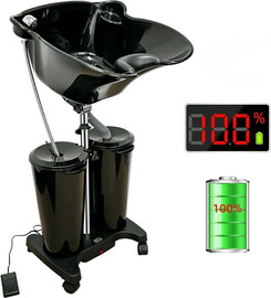 BarberPRO כיור חפיפה נייד נטען עם משאבה חשמלית ArielPRO U5610