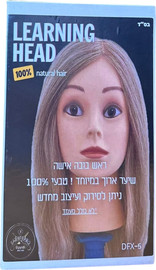 BarberPRO ראש בובה אישה בלונדיני 100 אחוז שיער טבעי BarberPRO DFX5