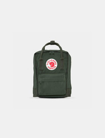 KANKEN Fjallraven Kanken Mini - תיק גב קאן קן קלאסי מיני בצבע ירוק כהה