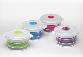 S-Free סט 2 סירים צבעוניים למיקרוגל - BPA FREE