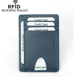 Camel Mountain ארנק SlimFold™ 6 תאים עם הגנת RFID - כחול-קרבון