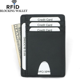 Camel Mountain ארנק SlimFold™ 6 תאים עם הגנת RFID - שחור