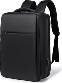 Camel Mountain תיק גב FlexVoy Edge למחשב 13-16 אינץ' עם יציאת USB מבית כאמל מאונטין - שחור (15, 15.6, 16) אינץ