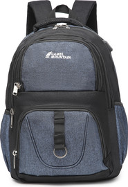 Camel Mountain תיק גב Peak 33L למחשב 16 אינץ' עם יציאת USB מבית כאמל מאונטין - שחור/כחול כהה
